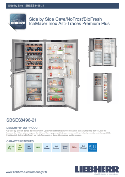 Liebherr SBSes8496-21 Réfrigérateur multi portes Product fiche
