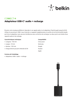 Belkin 2 USB-C vers USB-C Adaptateur USB C Product fiche