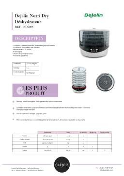 Dejelin ND500S Déshydrateur Product fiche