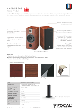 Focal Chorus 706 Rosewood Enceinte bibliothèque Product fiche