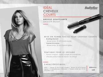 Product information | Babyliss 668E Brosse chauffante Product fiche | Fixfr