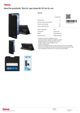 Hama Xiaomi Mi 10 T Lite noir Etui Product fiche