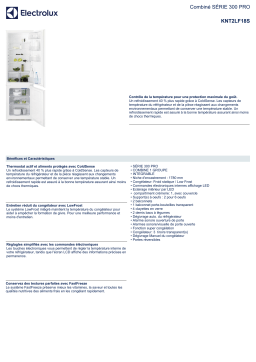 Electrolux KNT2LF18S Réfrigérateur combiné encastrable Product fiche