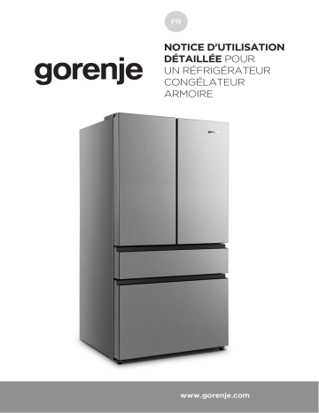 Manuel du propriétaire | Gorenje NRM8181UX Réfrigérateur multi portes Owner's Manual | Fixfr