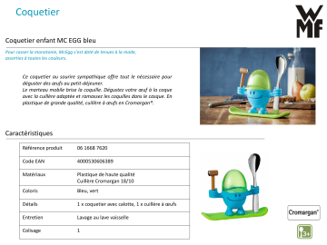 Product information | WMF MCEGG bleu avec cuillere Coquetier Product fiche | Fixfr