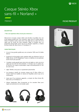 Microsoft Sans fil XBox Series/One Casque gamer Product fiche