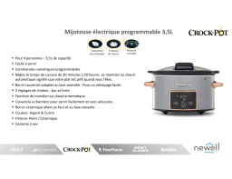 Crock Pot CSC060X-01 3.5L Mijoteuse Product fiche