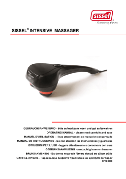 Sissel Intensive massager Masseur corps Owner's Manual