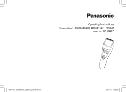 Panasonic ER-GB37-K503 Tondeuse barbe et cheveux Manuel du propriétaire