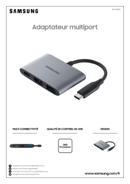 Samsung Multiport USB-A/HDMI/USB-C Gris Adaptateur Product fiche