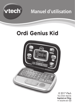 Vtech Ordi Genius Kid noir Jeu éducatif Owner's Manual