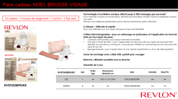 Product information | Revlon visage bundle Brosse nettoyante visage Product fiche | Fixfr