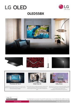 LG 55BX6 TV OLED Product fiche