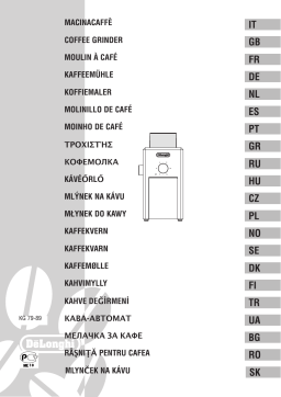 Delonghi KG79 Moulin à café Owner's Manual