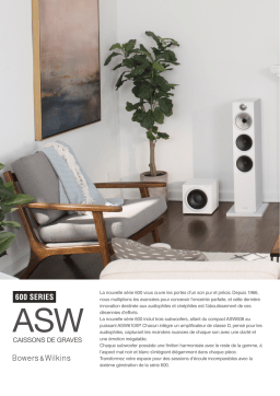 Bowers And Wilkins ASW610 Caisson de basse Product fiche