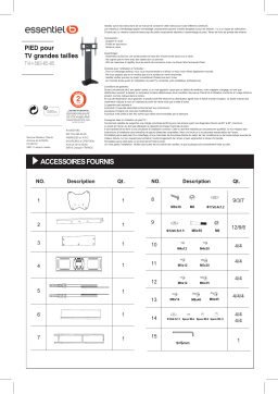 Essentielb TVH-583 65-85 pouces Pied TV Owner's Manual