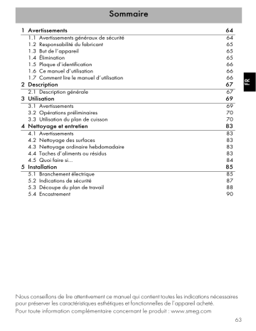 SIM631WLDR | Manuel du propriétaire | Smeg DHT82EIN Sèche linge pompe à chaleur Owner's Manual | Fixfr