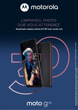 Motorola G30 Noir Smartphone Product fiche