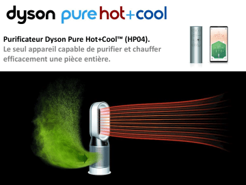 Product information | Dyson HP04 pure hot+cool white Purificateur d'air Product fiche | Fixfr