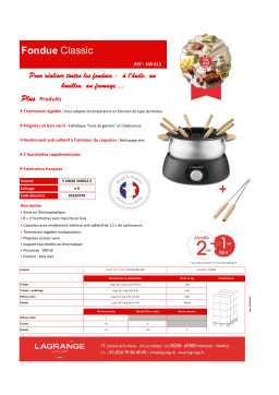 Lagrange Fondue Classic bois clair 8 pers 349015 Fondue Product fiche