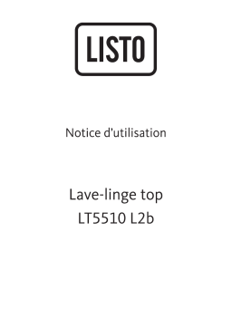 Listo LT5510-L2b Lave linge top Owner's Manual