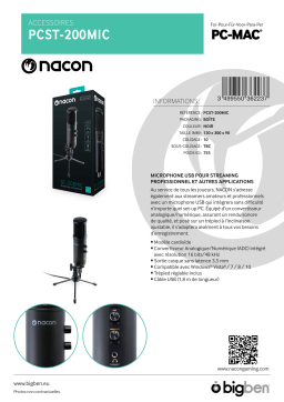 Nacon ST-200 mic Micro gamer Product fiche