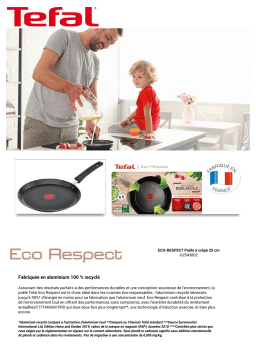 Tefal Eco respect 25 cm G2543802 Crêpière Product fiche