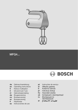 Bosch MFQ4020 Batteur Manuel du propriétaire