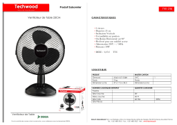 Techwood TVE-236 Ventilateur Product fiche