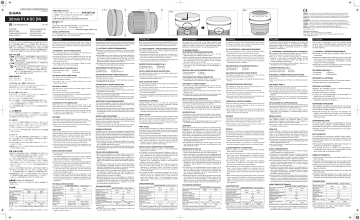 Owner's manual | Sigma 30mm F1.4 DC Contemporary Canon EF-M Objectif pour Hybride Manuel du propriétaire | Fixfr