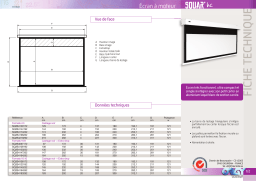 Oray Square évolution HC motorisé 164x292 Ecran de projection Product fiche