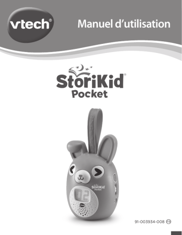 StoriKid Pocket gris | Manuel du propriétaire | Vtech StoriKid Pocket Rose Jeu éducatif Owner's Manual | Fixfr