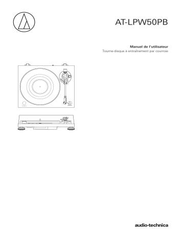 Manuel du propriétaire | Audio Technica AT-LPW50PB Platine vinyle Owner's Manual | Fixfr
