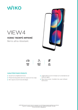 Wiko View 4 Verre trempé Protège écran Product fiche