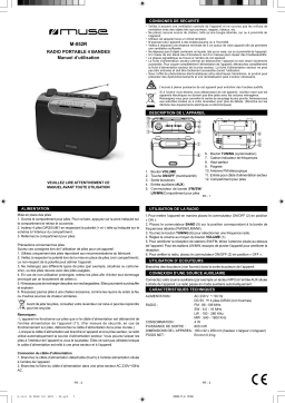 Muse M-051 RW blanche Radio analogique Owner's Manual