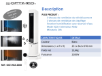 Optimea OCE-H02-2200 Chauffage soufflant Product fiche