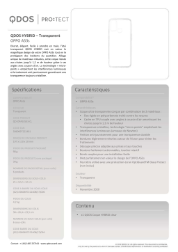Qdos Oppo A53S transparent Coque Product fiche