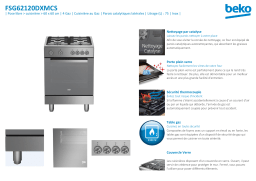 Beko FSG62120DXMCS Cuisinière gaz Manuel utilisateur