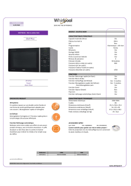 Whirlpool MCP341SL Micro ondes combiné Product fiche