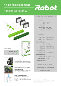 Irobot KIT ENTRETIEN SERIE E & I Kit filtre Product fiche