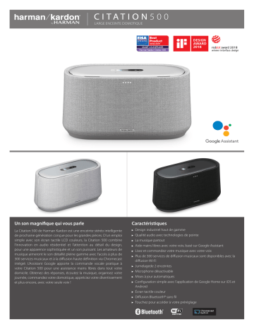 Product information | Harman Kardon Citation 500 Gris Enceinte Product fiche | Fixfr