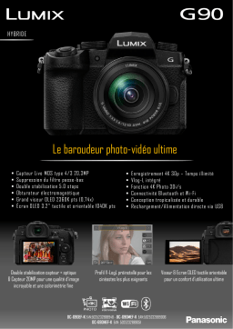 Panasonic DMC-G90 Appareil photo Hybride Product fiche