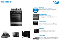 Beko FSE63321DXCS Cuisinière mixte Manuel utilisateur