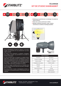 Starblitz Kit studio 2x400W Kit d'éclairage Product fiche