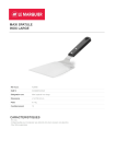 Le Marquier MAXI SPATULE INOX LARGE Spatule Product fiche