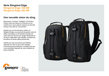 Product information | Lowepro Slingshot Edge 250 AW noir Sac à dos Product fiche | Fixfr