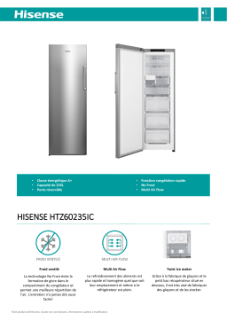 Hisense HTZ60235IC Congélateur armoire Product fiche