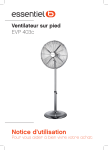 Essentielb EVP403C Ventilateur Owner's Manual