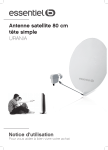 Essentielb Urania 80 cm composite Antenne parabolique Owner's Manual