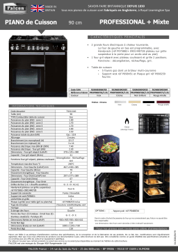 Falcon PROP90DFGB/c EU Piano de cuisson mixte Manuel utilisateur